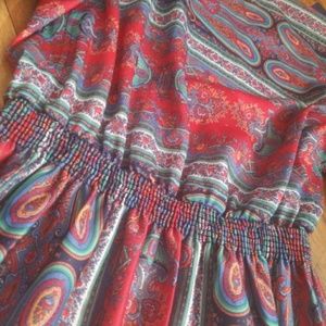 Authentic 1960s Montgomery Ward Paisley Dress